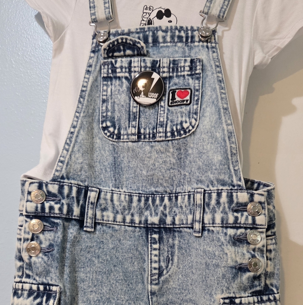 Justice Snoopy Overall Set Girls Size 7 NWOT - Picture 4 of 9